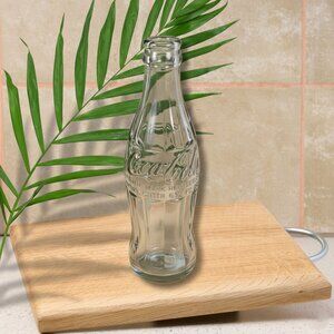 Coca-Cola Clear Embossed Soda Pop Vintage 1950's Bottle